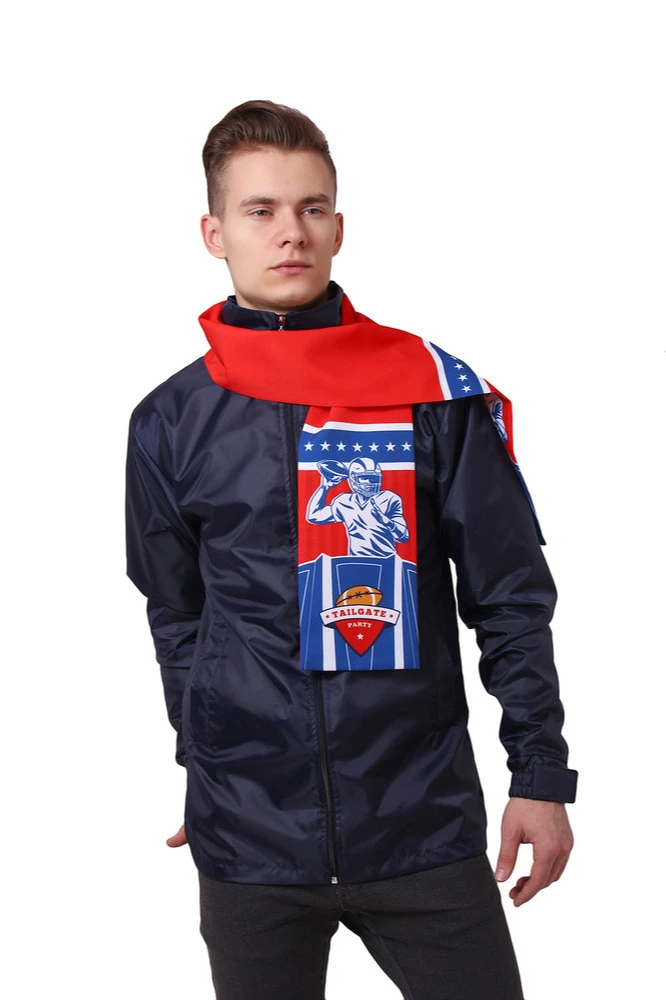 Купить шарф печатный "Tailgate party" 15х130 см Купить шарф печатный "Tailgate party" 15х130 см