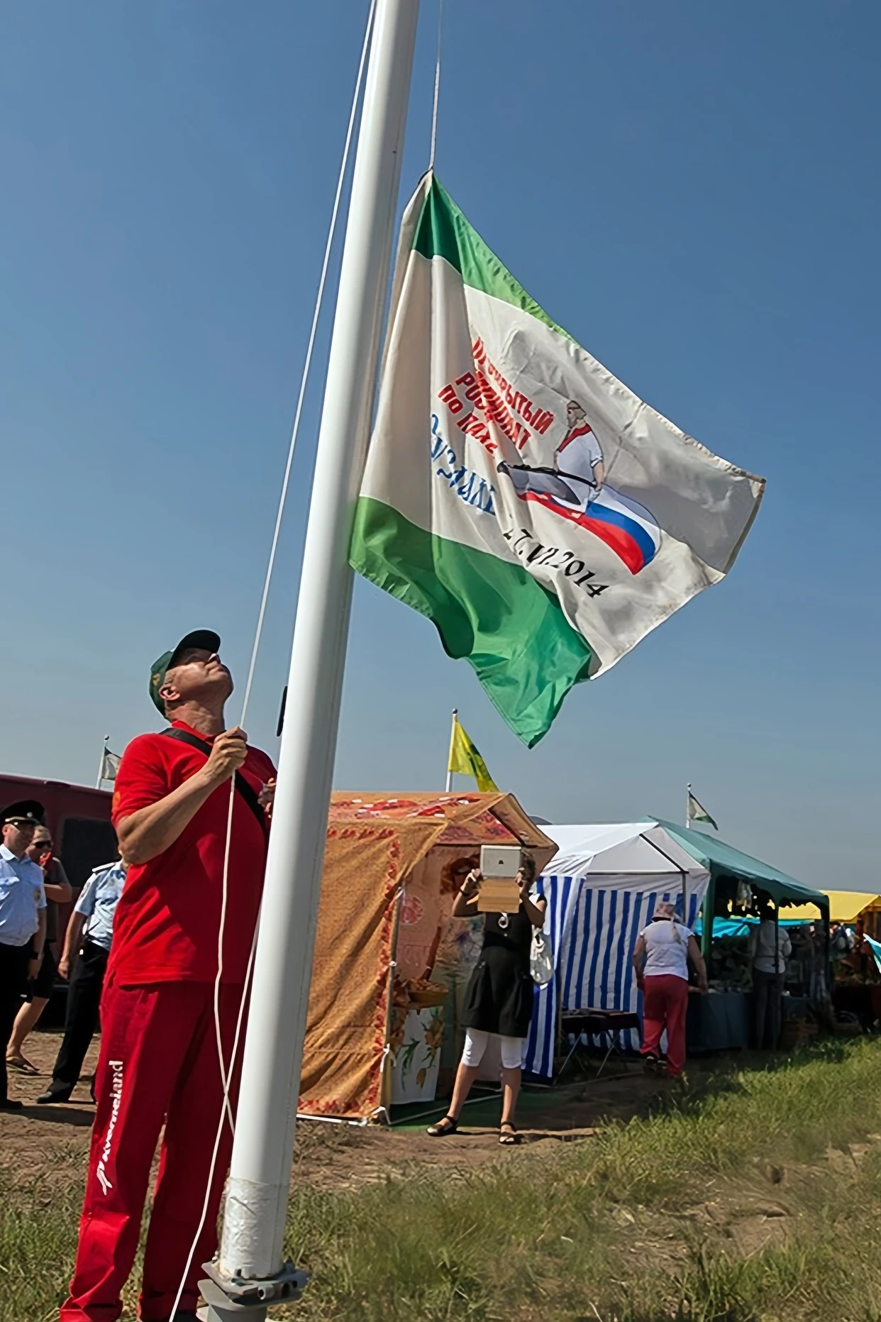 Флагшток из стекловолокна с открытым механизмом 8 м, Омега#2