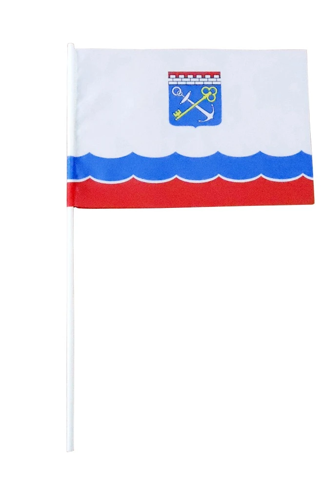 Флажок Ленинградской области 15х22 см