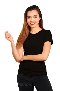 Купить голубую женскую футболку Премиум