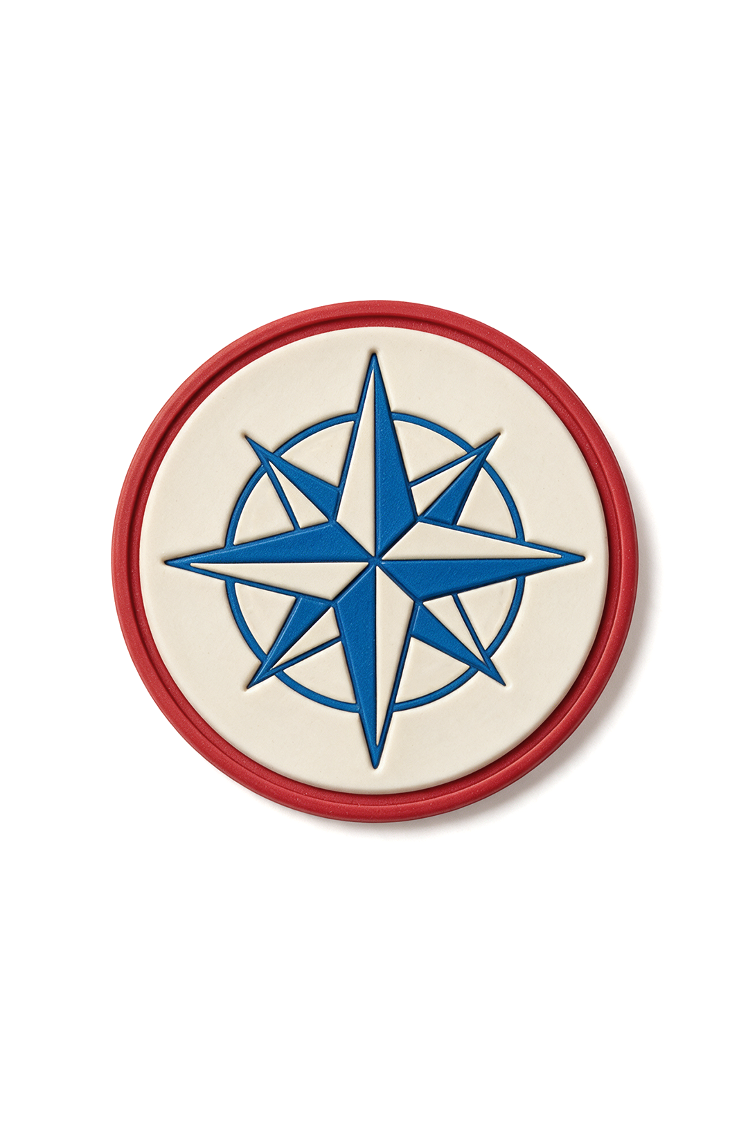 Купить шеврон ПВХ круглый рельефный 6х6 см "Compass rose"