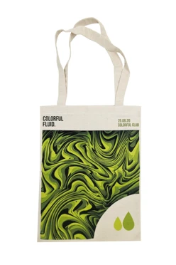 Купить сумку Эко Колор из двунитки 30х40 см, печать с одной стороны "Colorful Fluid"