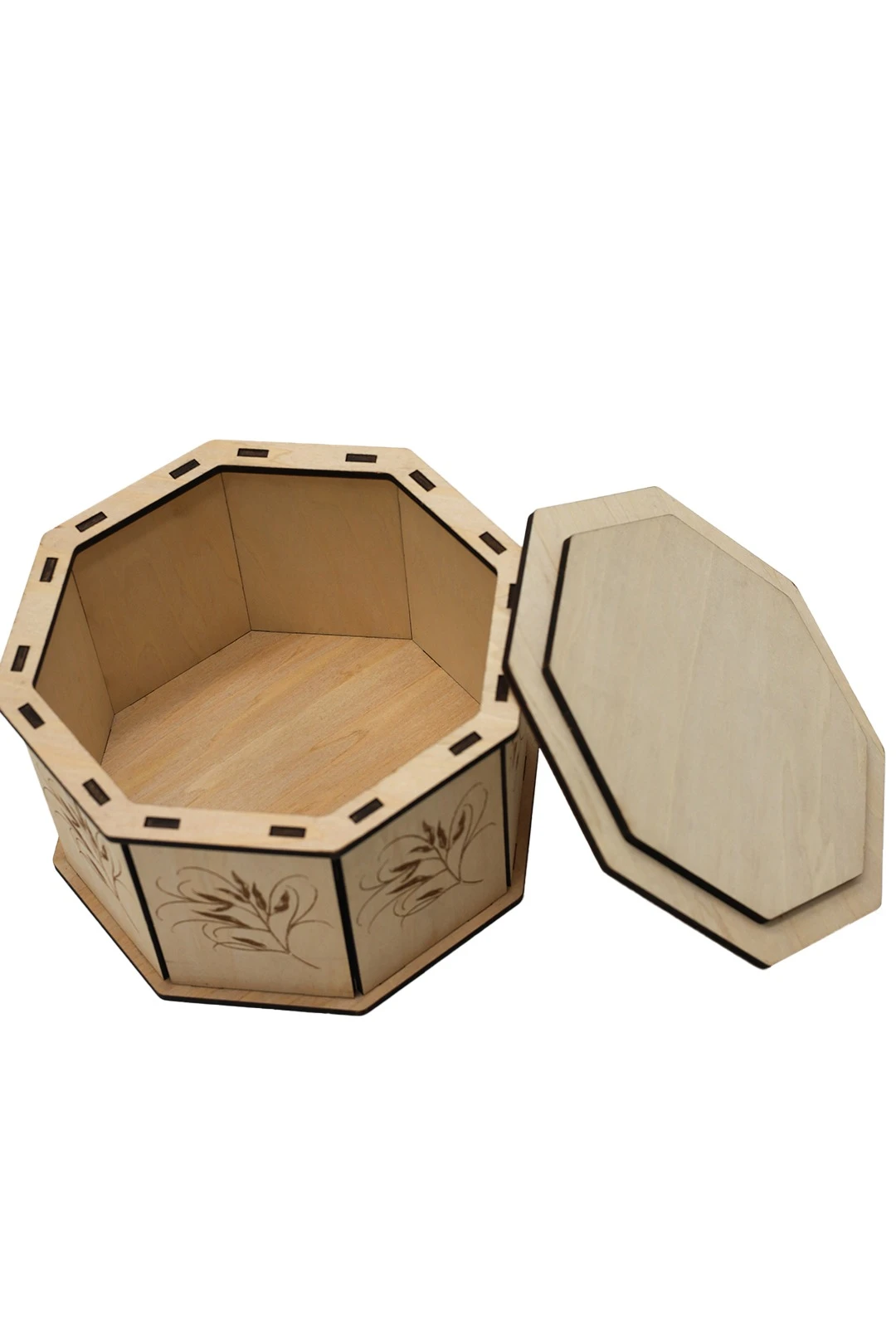 Коробка из фанеры с нанесением 160х160х95 мм#4