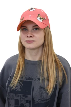 Купить бейсболку Бауэр взрослую с полной запечаткой "Corgi"