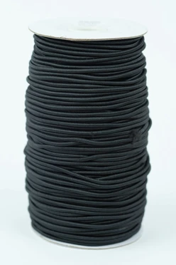 Купить резинку шляпную 100% пэ, 3 мм, черную