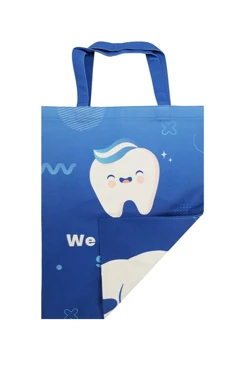 Купить сумку Айрис из льна 35х45, печать с двух сторон "We love yor smile"