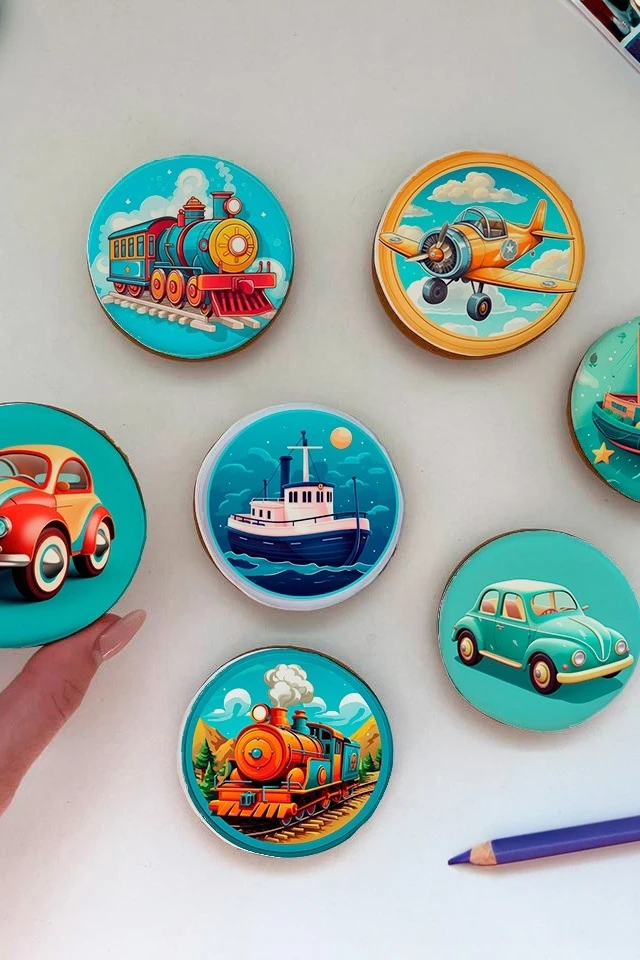 Купить имбирный пряник, круглый, 7 см