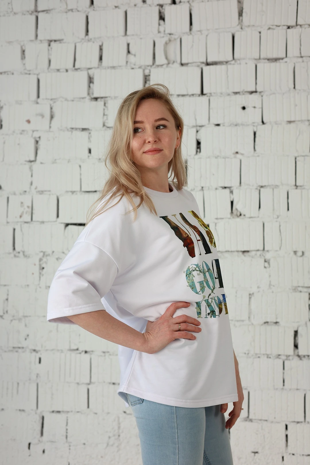 Купить футболку Макс оверсайз унисекс из кулирки с полной запечаткой "Van Gogh Inside"