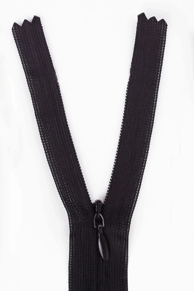 Купить молнию тип 3 потайная неразъемная 50 см, черная