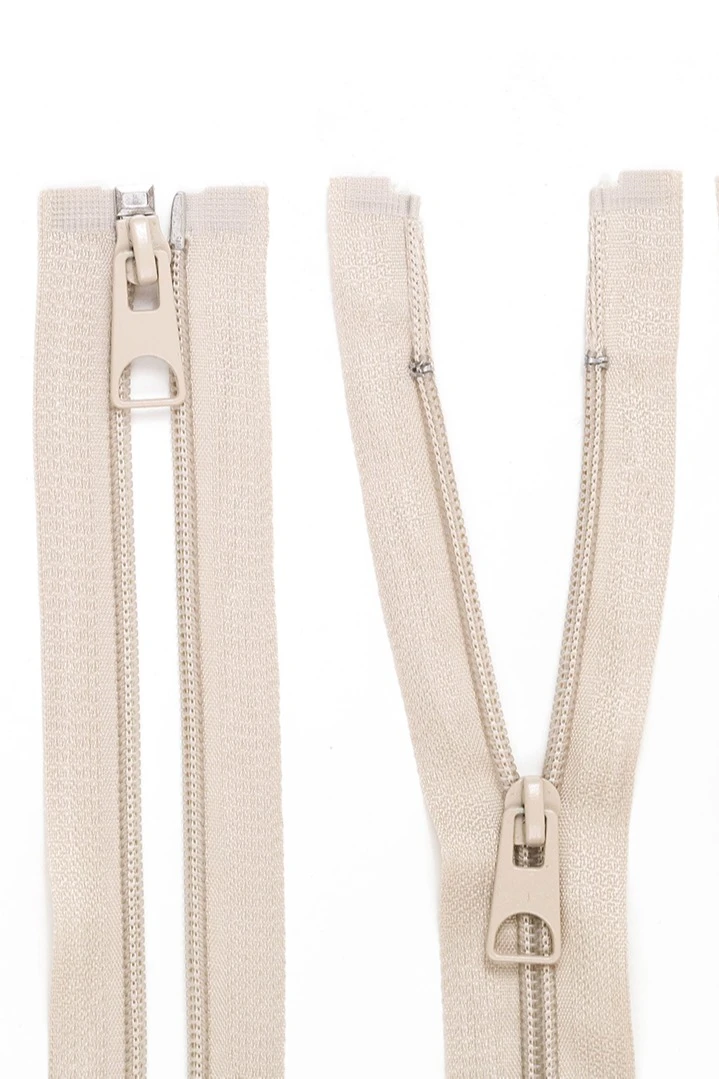 Молния спиральная рaзъемная 80 см, тип 5, бежевая#1