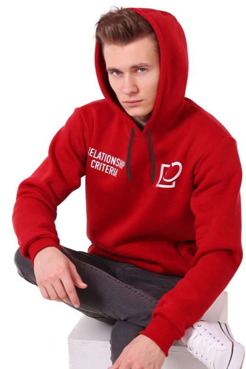 Худи Майк из футера унисекс, однотонная "Relationship criteria"#3