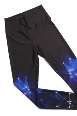 Легинсы женские с широким поясом с принтом "Star"