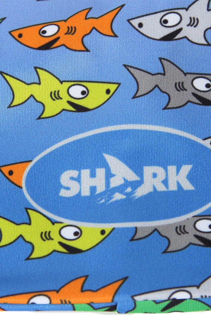 Шапка Сноу двухслойная детская, с полной запечаткой "SHARK"#5