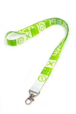 Лента для бейджа блекаут ширина 2,5 см, с карабином-люкс, с печатью#2 Лента для бейджа блекаут ширина 2,5 см, с карабином-люкс, с печатью#2