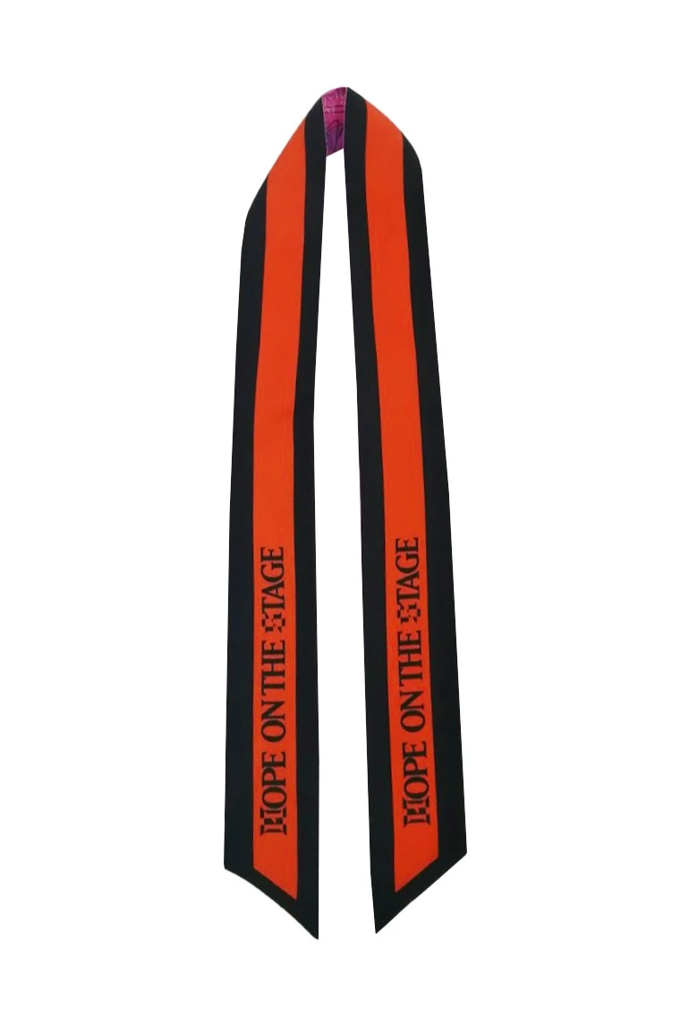 Шарф-платок Твилли двухслойный 7х130 см, с полной запечаткой "It's style"#2