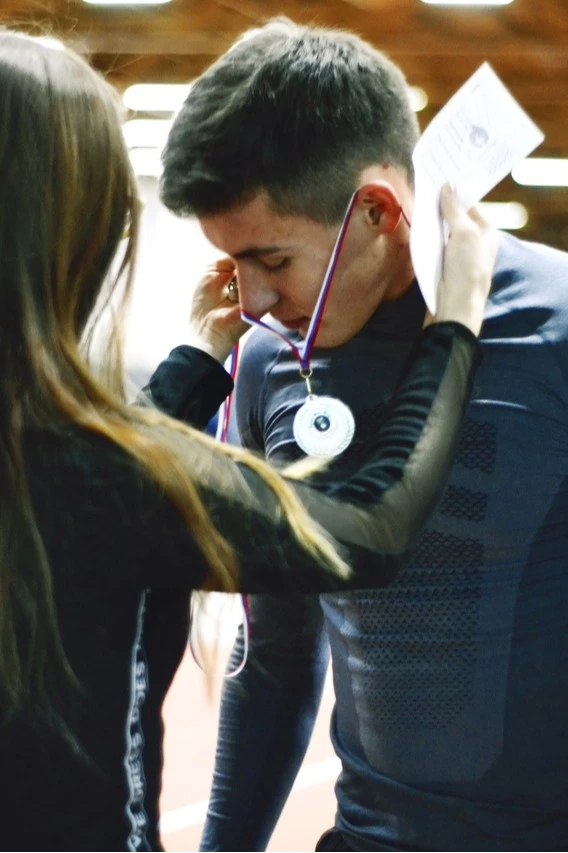 Лента для медали РФ репс ширина 1 см, с карабином#3