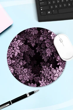 Купить коврик для мыши круглый с принтом "Flower" Купить коврик для мыши круглый с принтом "Flower"