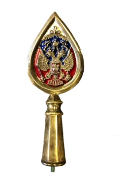 Купить навершие металлическое с гербом РФ Президентское с эмалью