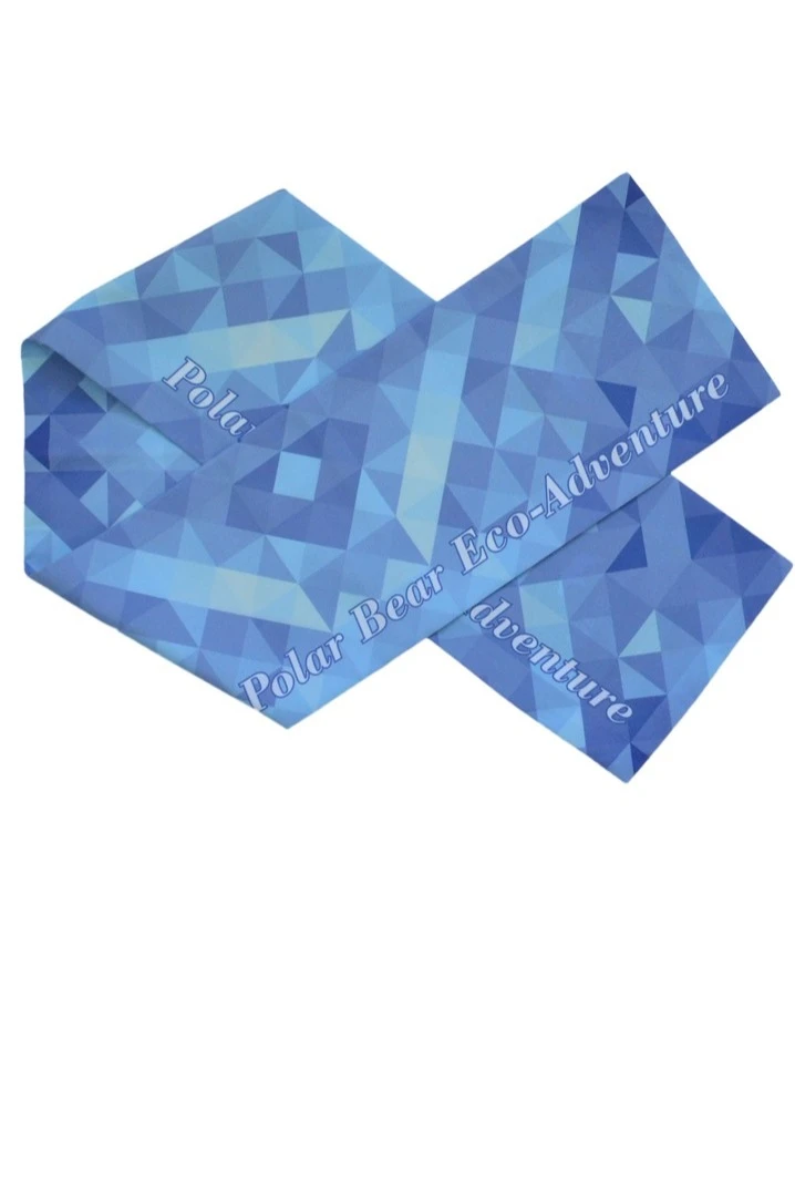 Шарф двухслойный легкий 15х100 см, с полной запечаткой "Polar Bears"#6 Шарф двухслойный легкий 15х100 см, с полной запечаткой "Polar Bears"#6