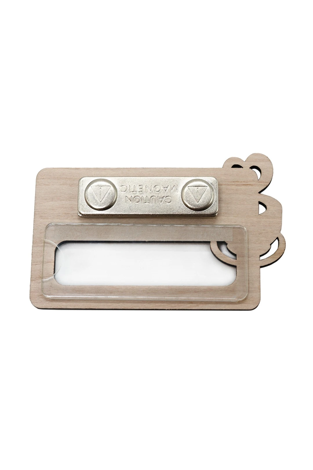 Бейдж из фанеры с гравировкой 47х73 мм "Barista"#2