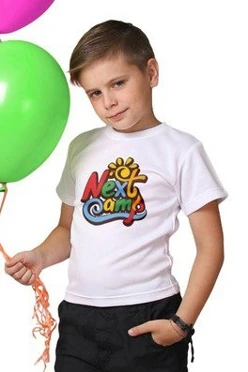 Футболка Астер из примы детская, белая#2