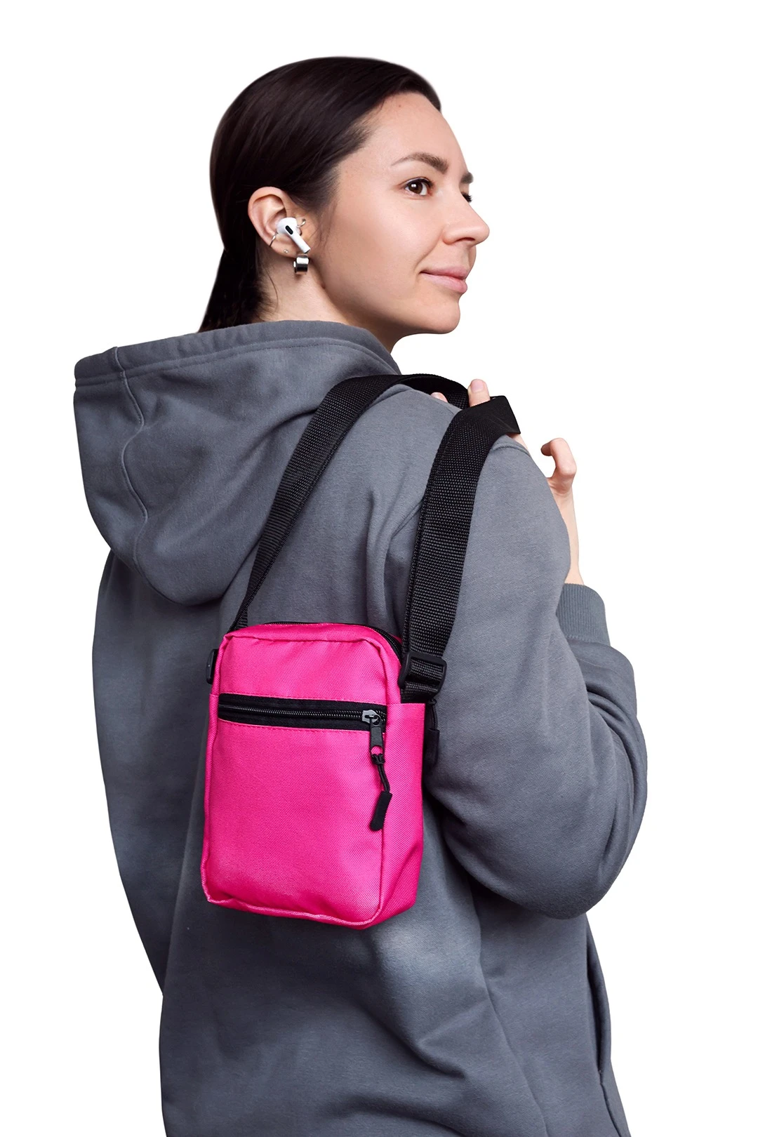 Сумка-мессенджер Ризе, с полной запечаткой "Fuchsia"#7