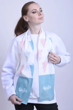 Купить шарф однослойный 15х150 см "Winter park"