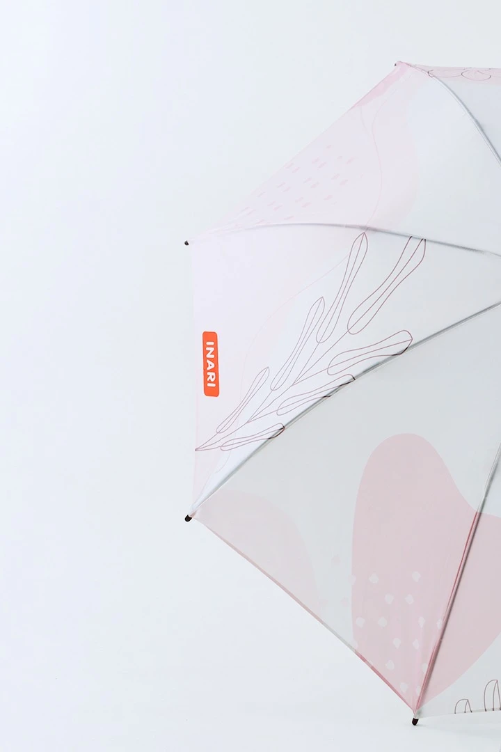 Купить зонт-трость Мэри с деревянной ручкой однослойный, с полной запечаткой (без совмещения) "Company"