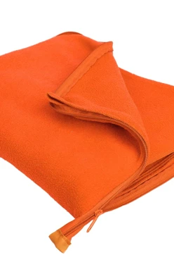 Купить оранжевый плед Трансформер флисовый 155х170 см