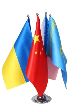 Купить флагшток настольный (хром, сталь) 4 штока