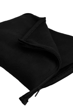 Купить черный плед Трансформер флисовый 120х155 см