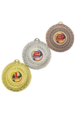 Медаль металлическая ИК5001 50мм с шильдом 25мм#1