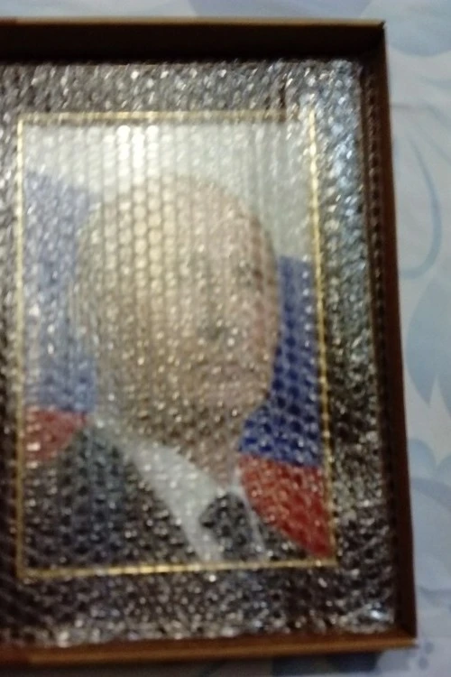 Портрет Президента РФ Путина В. В., 35х50 см, Стандарт, рама орех#4