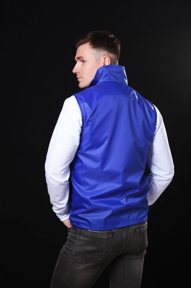 Жилет Брайт унисекс, однотонный василек#3