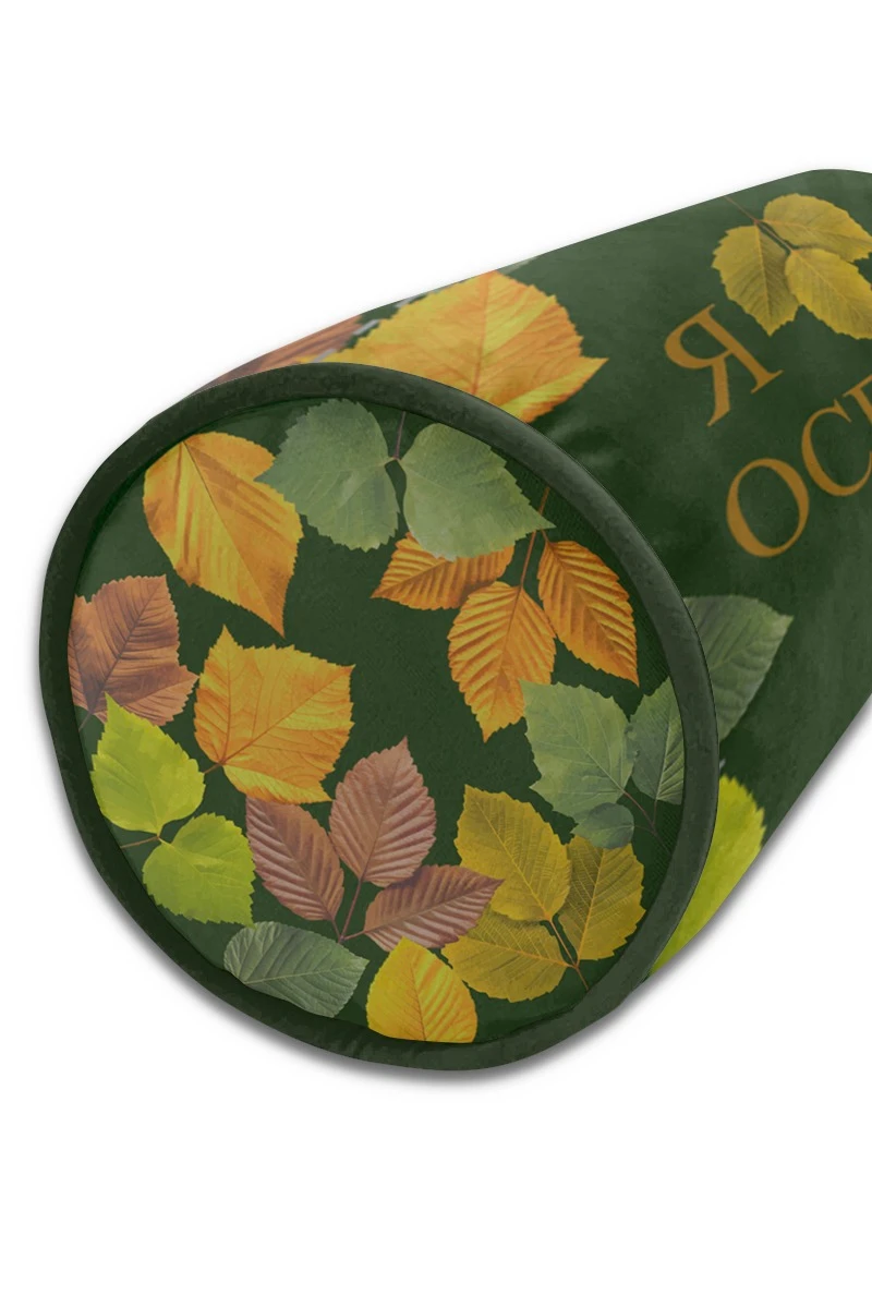 Купить подушку-валик 14х26 см, с принтом "I love autumn"