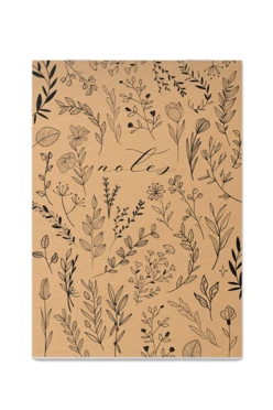 Купить блокнот фирменный А7 на скобе с принтом "Dried flowers" Купить блокнот фирменный А7 на скобе с принтом "Dried flowers"