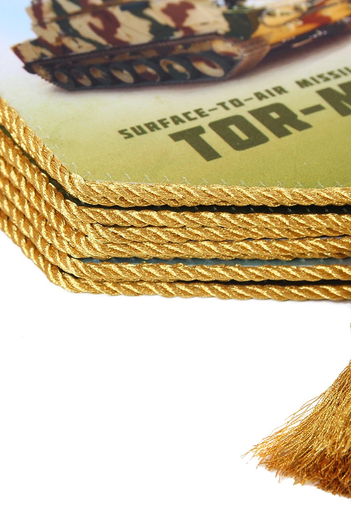 Вымпел Угол печатный из атласа со шнуром и кистью, 15х22 см "TOR-A"#6