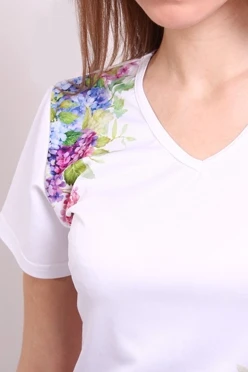 Футболка Гэлэкси V-ворот женская с полной запечаткой (полиэстер)#2