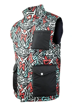 Купить жилет Хайк на синтепоне унисекс, с полной запечаткой "Print"