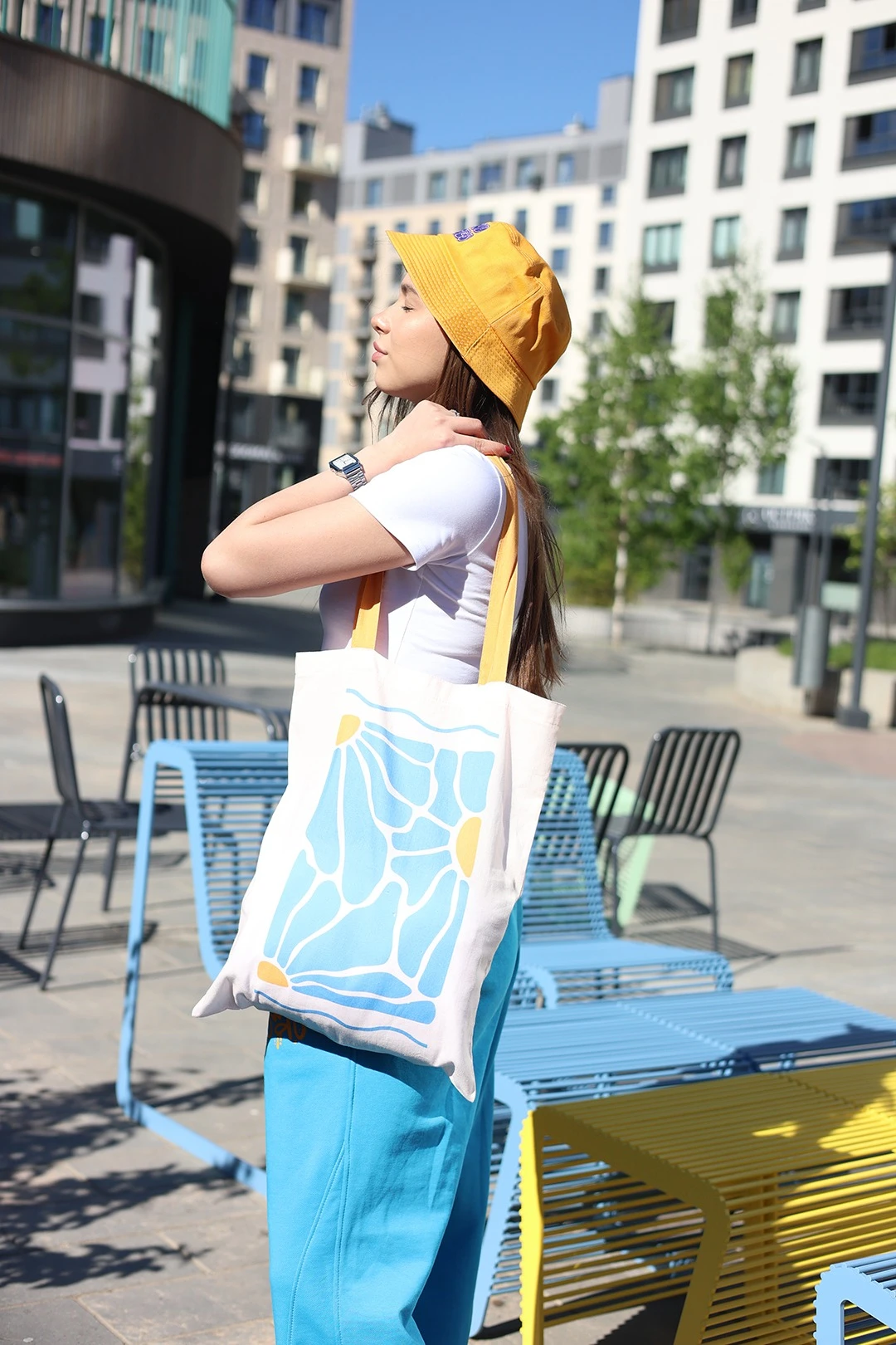 Сумка Пэйдж из перкали 35х45 см, с печатью#3