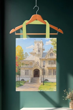 Купить сумку Лайт из габардина 35х45 см, с принтом "Dacha of Bashenin"