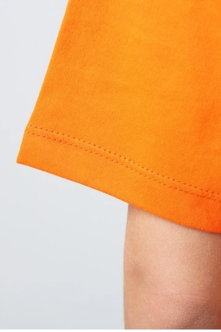 Футболка Премиум детская (Modern) однотонная оранжевая (хлопок)#3