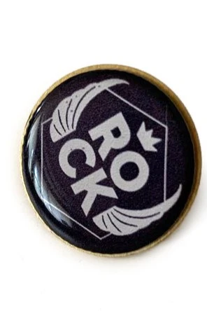 Купить значок заливной Круг диаметром 13 мм, с печатью