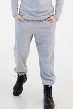 Купить брюки Итан из футера мужские, однотонные