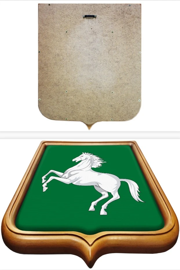 Купить Герб Томска  35х43 см печатный светлая рамка