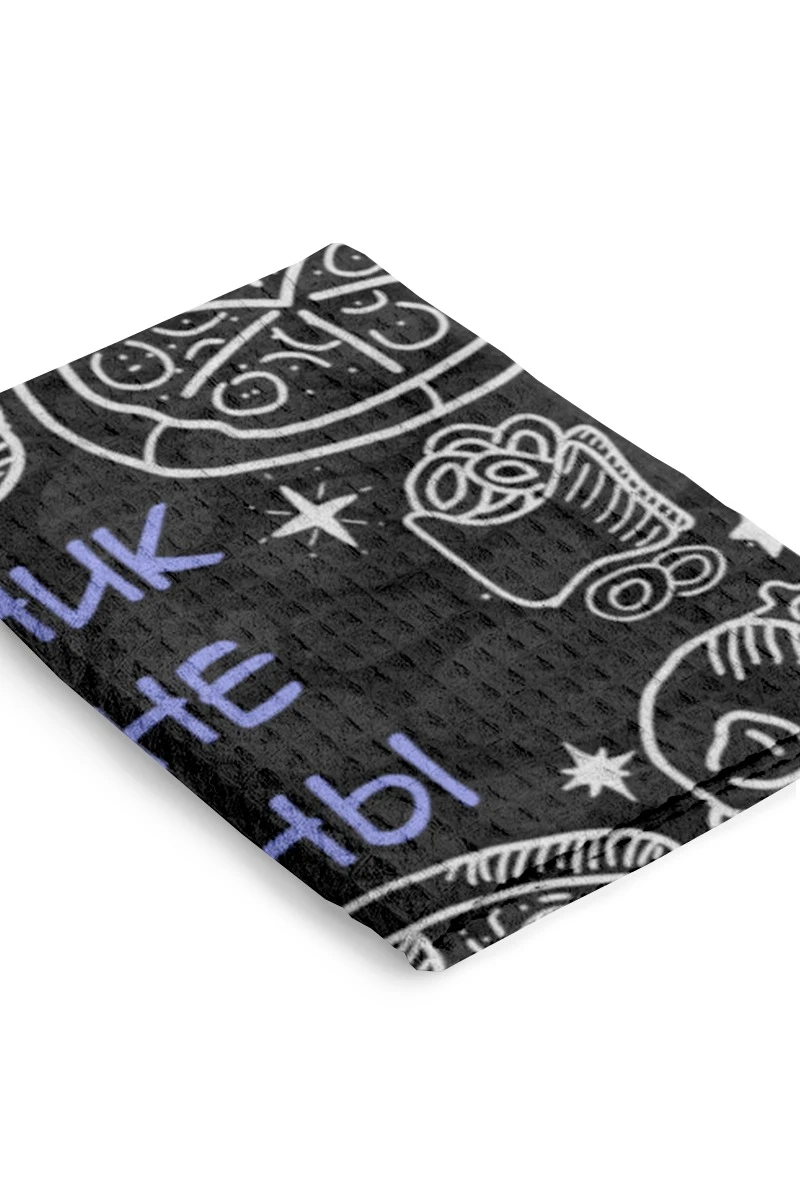 Купить полотенце вафельное 50х90 cм с печатью "Помощник на кухне для Анны"