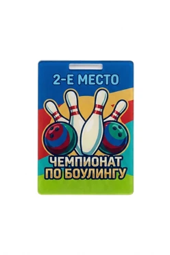 Купить медаль из акрила АК6040 Прямоугольник 60х43 мм с печатью "Bowling championship" Купить медаль из акрила АК6040 Прямоугольник 60х43 мм с печатью "Bowling championship"