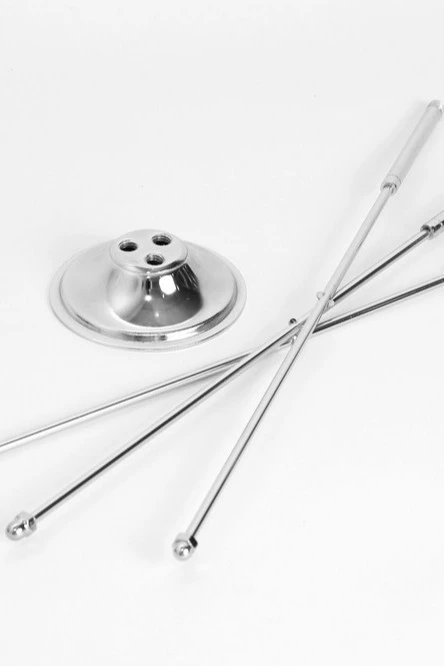 Флагшток настольный (хром, сталь) 3 штока#3