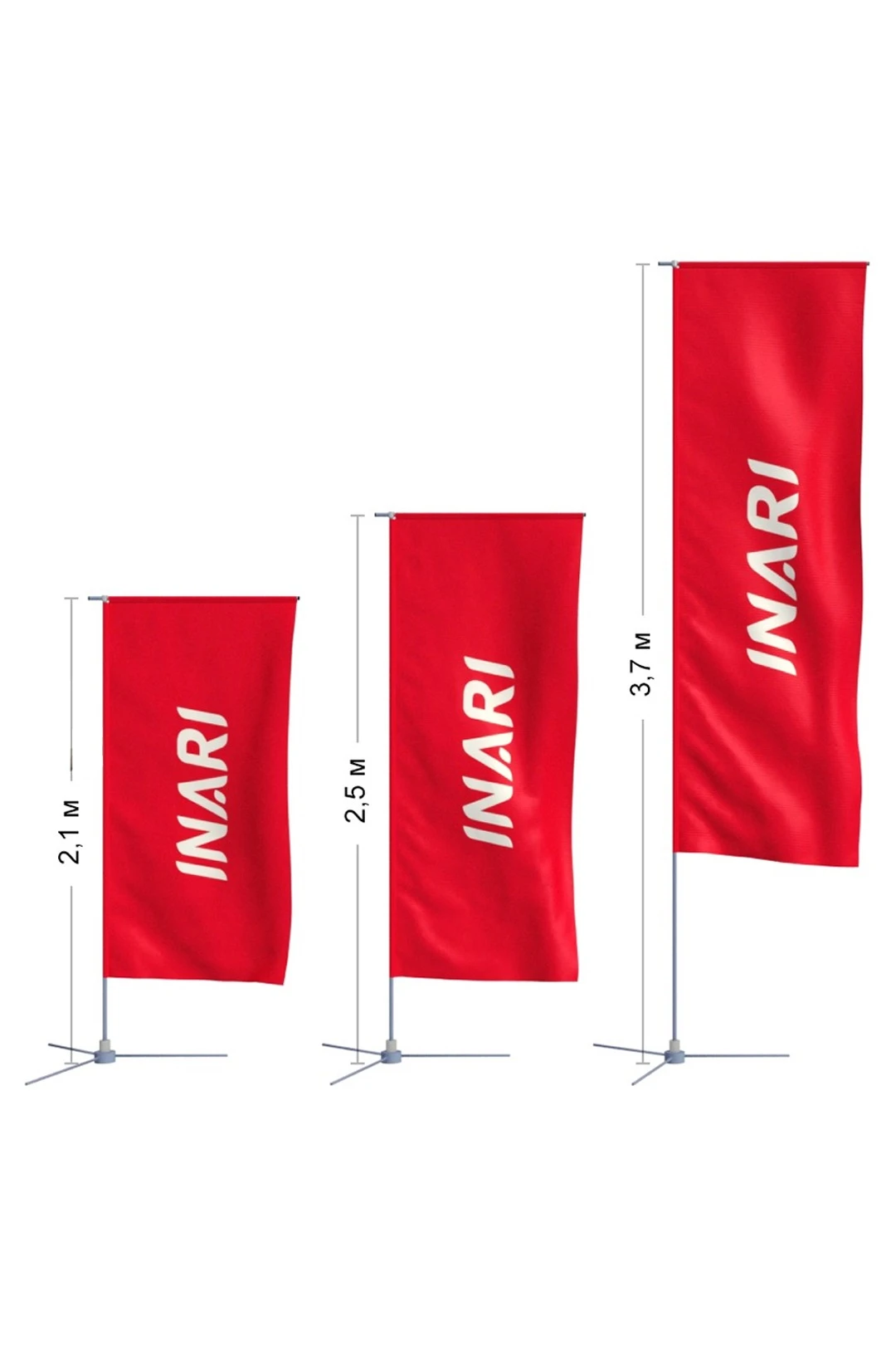 Флагшток Бриз Слим 2,1 м, алюминиевый (покраска)#4