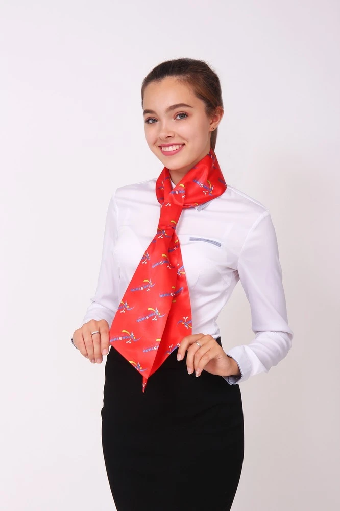 Галстук Лира женский с полной запечаткой "Textile kit"#1